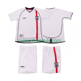Inghilterra Retro Bambino Maglia Prima 2002 Manica Corta